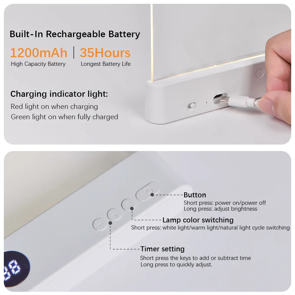 🛋️Night Reading Lamp with Soft, Eye Comfort Light