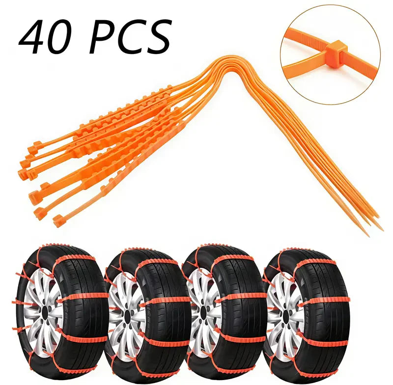 🔥2025 Winter Hot Sale🔥Universal Reusable Anti-skid Tire Chains