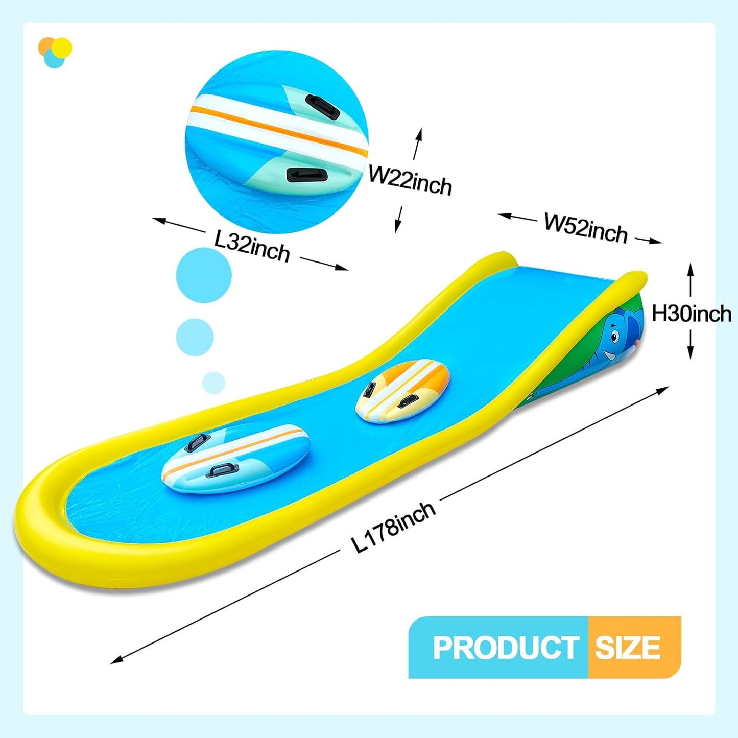 💦Backyard Inflatable Water Slide for Kids Play