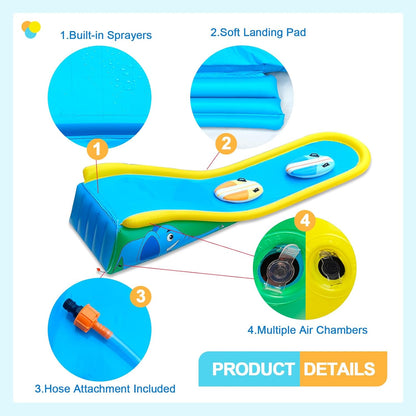 💦Backyard Inflatable Water Slide for Kids Play