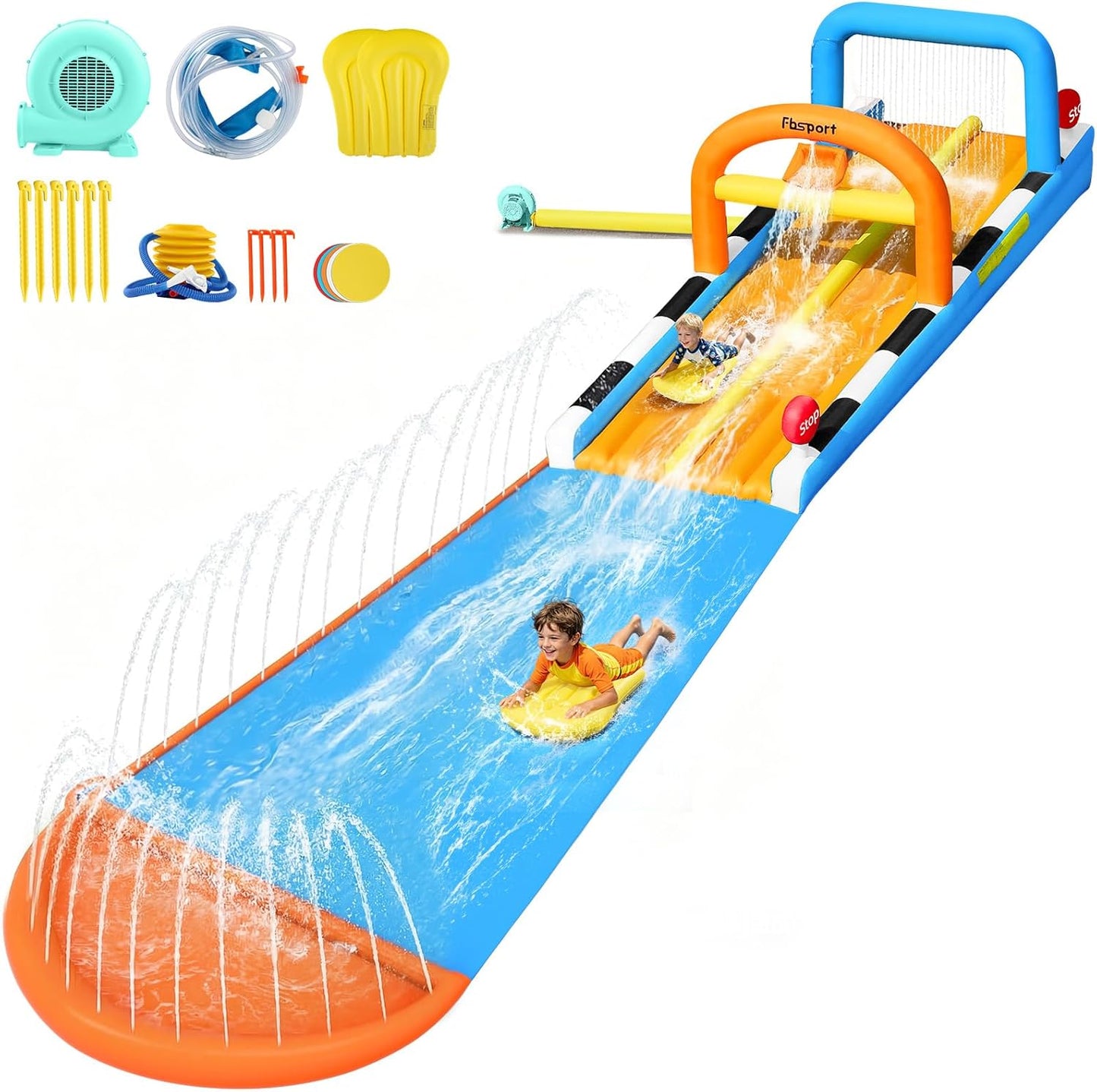 💦Backyard Inflatable Water Slide for Kids Play
