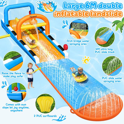 💦Backyard Inflatable Water Slide for Kids Play