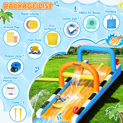 💦Backyard Inflatable Water Slide for Kids Play