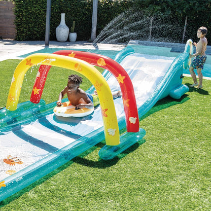 💦Backyard Inflatable Water Slide for Kids Play