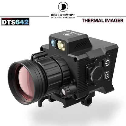✅DTS642 Clip-on Thermal Imager, 640X512 Resolution, 4 Pseudo-Color Modes, WiFi Connected, Shockproof Tactical Monocular Reticle for Hunting 🎯