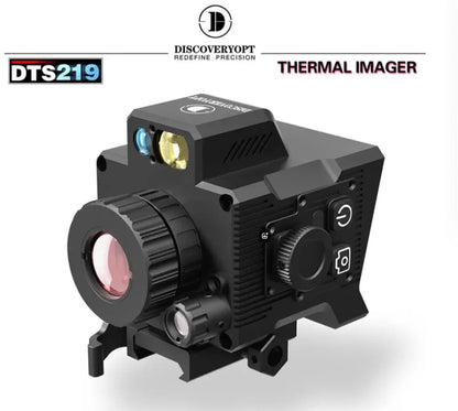 ✅DTS642 Clip-on Thermal Imager, 640X512 Resolution, 4 Pseudo-Color Modes, WiFi Connected, Shockproof Tactical Monocular Reticle for Hunting 🎯