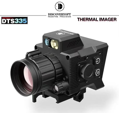 ✅DTS642 Clip-on Thermal Imager, 640X512 Resolution, 4 Pseudo-Color Modes, WiFi Connected, Shockproof Tactical Monocular Reticle for Hunting 🎯