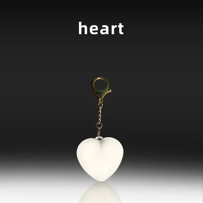 Love Wallet Tote Bag Touch Sensing Light Leather Handbag with Chain Strap for Women Heart-Shaped Illumination Functional & Stylish Accessory