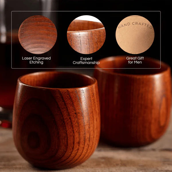 Limited-time discount!🔥Handcrafted charred wooden bourbon glass – unique & rustic.
