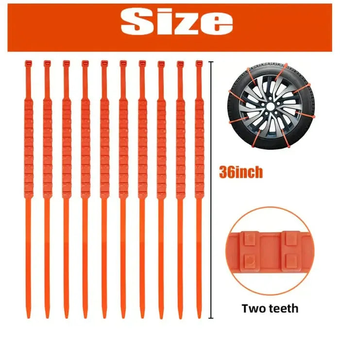🔥2025 Winter Hot Sale🔥Universal Reusable Anti-skid Tire Chains