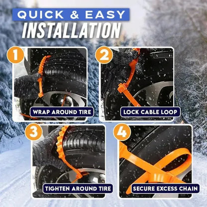 🔥2025 Winter Hot Sale🔥Universal Reusable Anti-skid Tire Chains