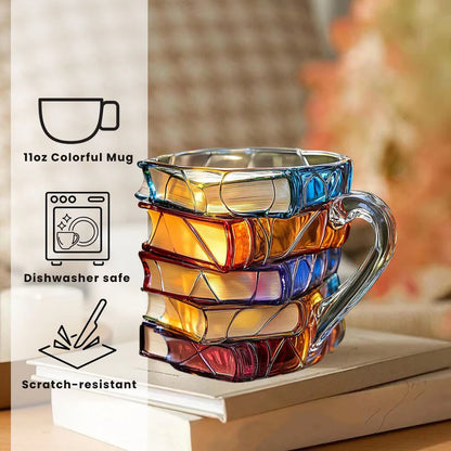 🎄🎁【Christmas Gift 】A Library in Cup📚 3D Painting Book Mug